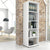 UNI Armoire d'étagère | 5 oh, 600 x 1897 mm, blanc