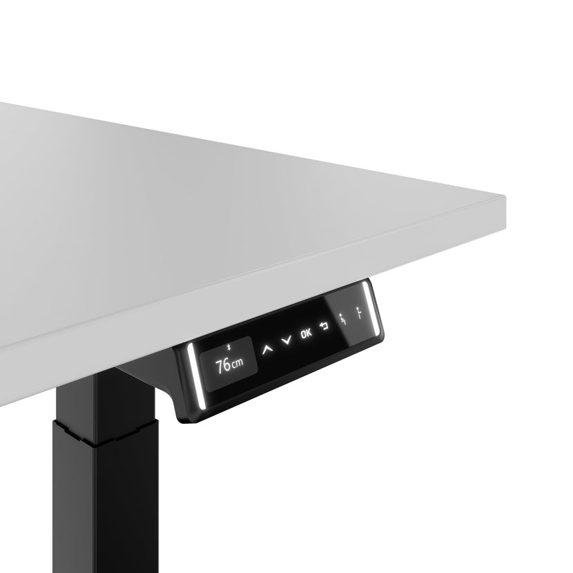TELDRA Pro, Bureau à 2 moteurs | 1200 - 1800 mm, réglable à hauteur électrique, gris perlé