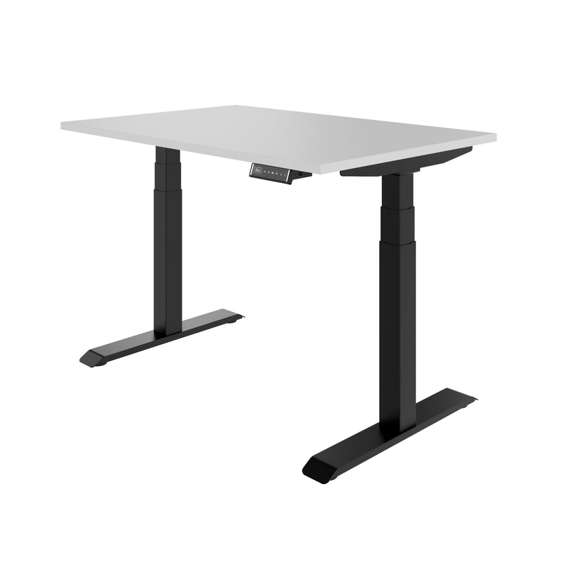 TELDRA Pro, Bureau à 2 moteurs | 1200 - 1800 mm, réglable à hauteur électrique, gris perlé