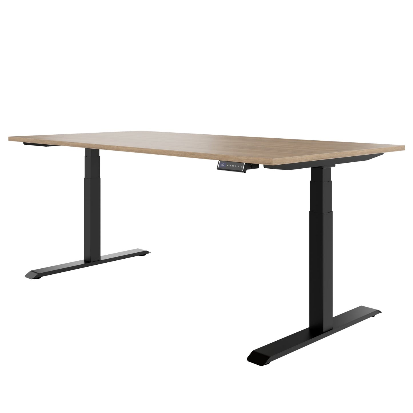 TELDRA Pro, 2-Motoren-Schreibtisch | 1200 - 2000 mm, elektrisch höhenverstellbar, Bernsteineiche