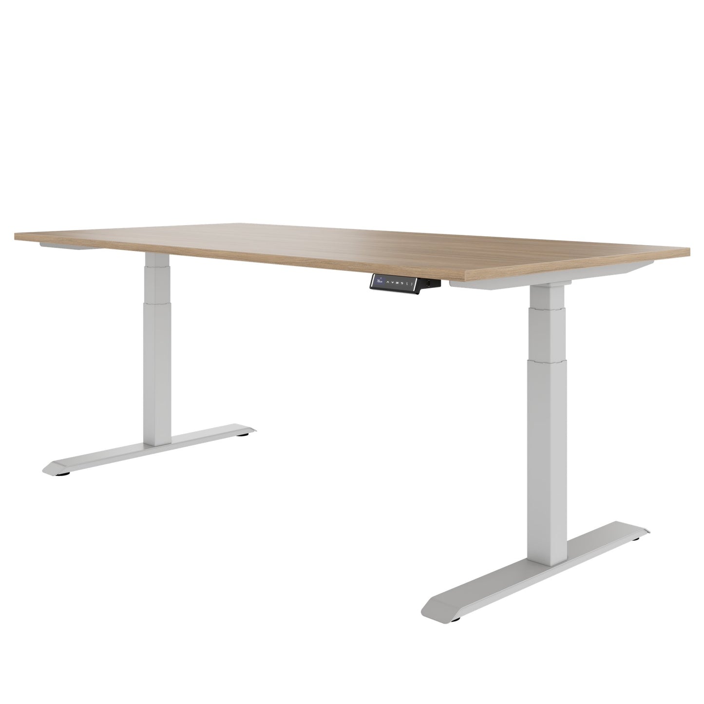 TELDRA Pro, 2-Motoren-Schreibtisch | 1200 - 2000 mm, elektrisch höhenverstellbar, Bernsteineiche