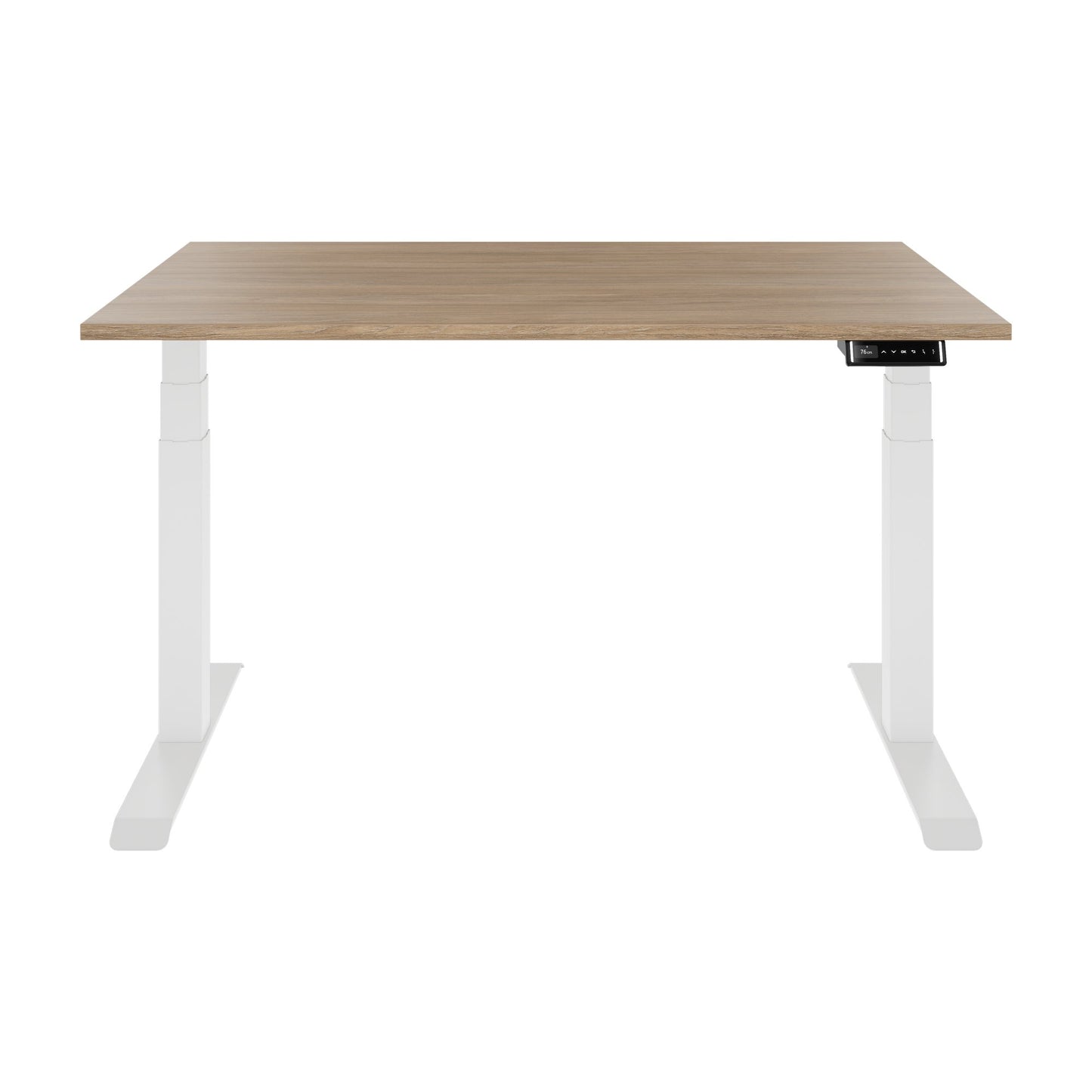 TELDRA Pro, 2-Motoren-Schreibtisch | 1200 - 2000 mm, elektrisch höhenverstellbar, Bernsteineiche