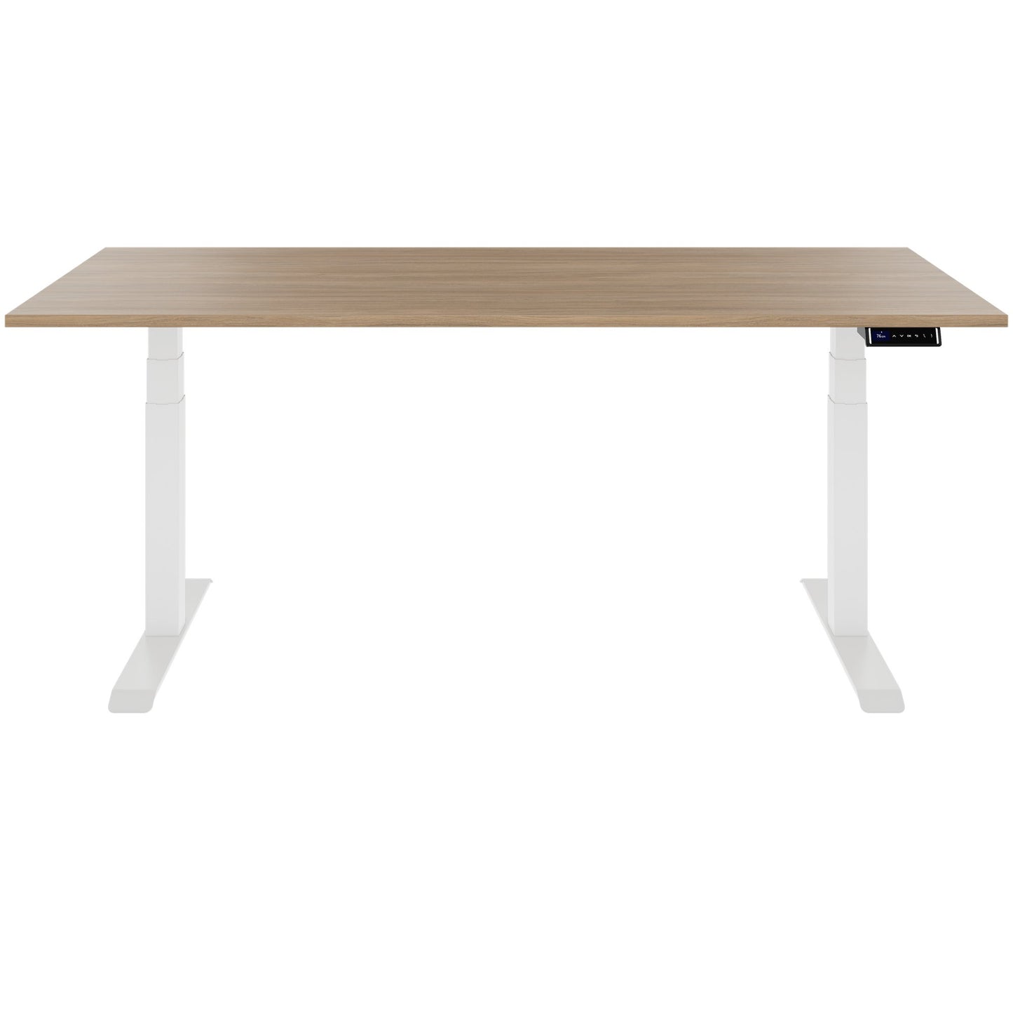 TELDRA Pro, Bureau à 2 moteurs | 1200 - 2000 mm, réglable à hauteur électrique, chêne ambre