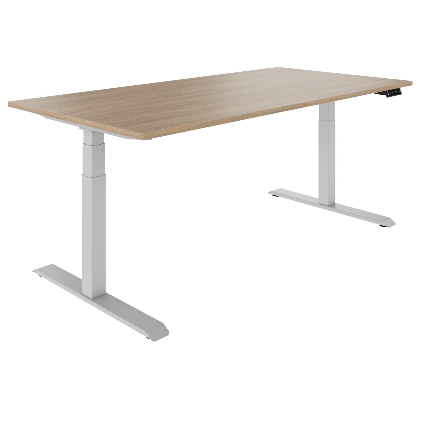 TELDRA Pro, 2-Motoren-Schreibtisch | 1200 - 2000 mm, elektrisch höhenverstellbar, Bernsteineiche