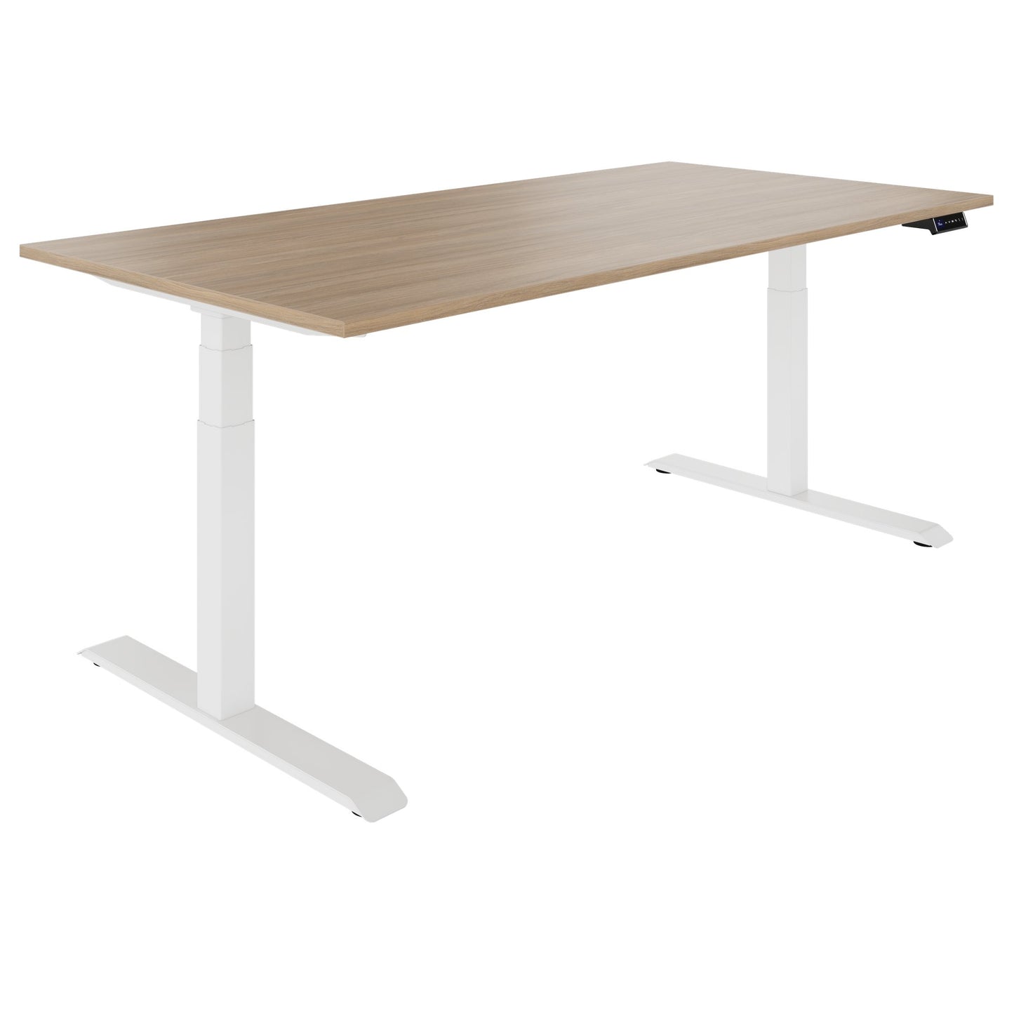 TELDRA Pro, 2-Motoren-Schreibtisch | 1200 - 2000 mm, elektrisch höhenverstellbar, Bernsteineiche