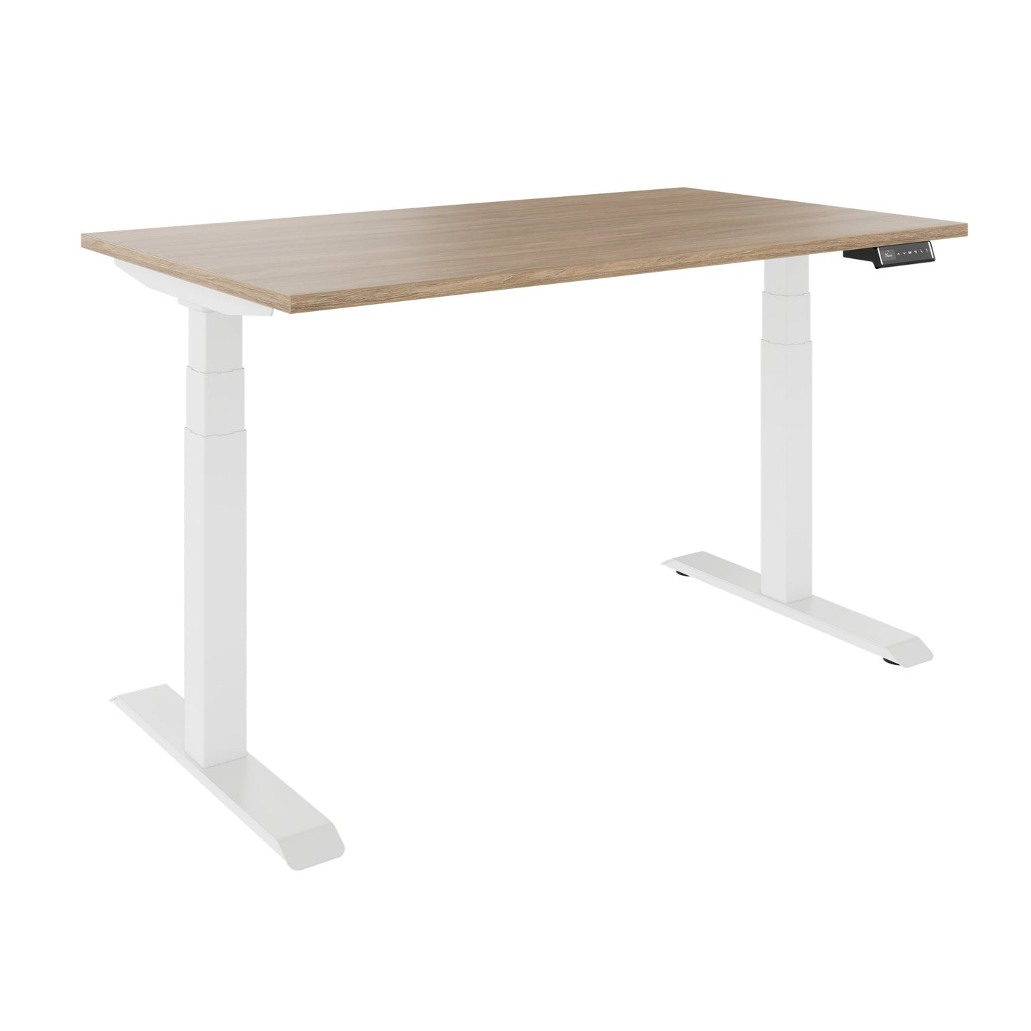 TELDRA Pro, Bureau à 2 moteurs | 1200 - 2000 mm, réglable à hauteur électrique, chêne ambre