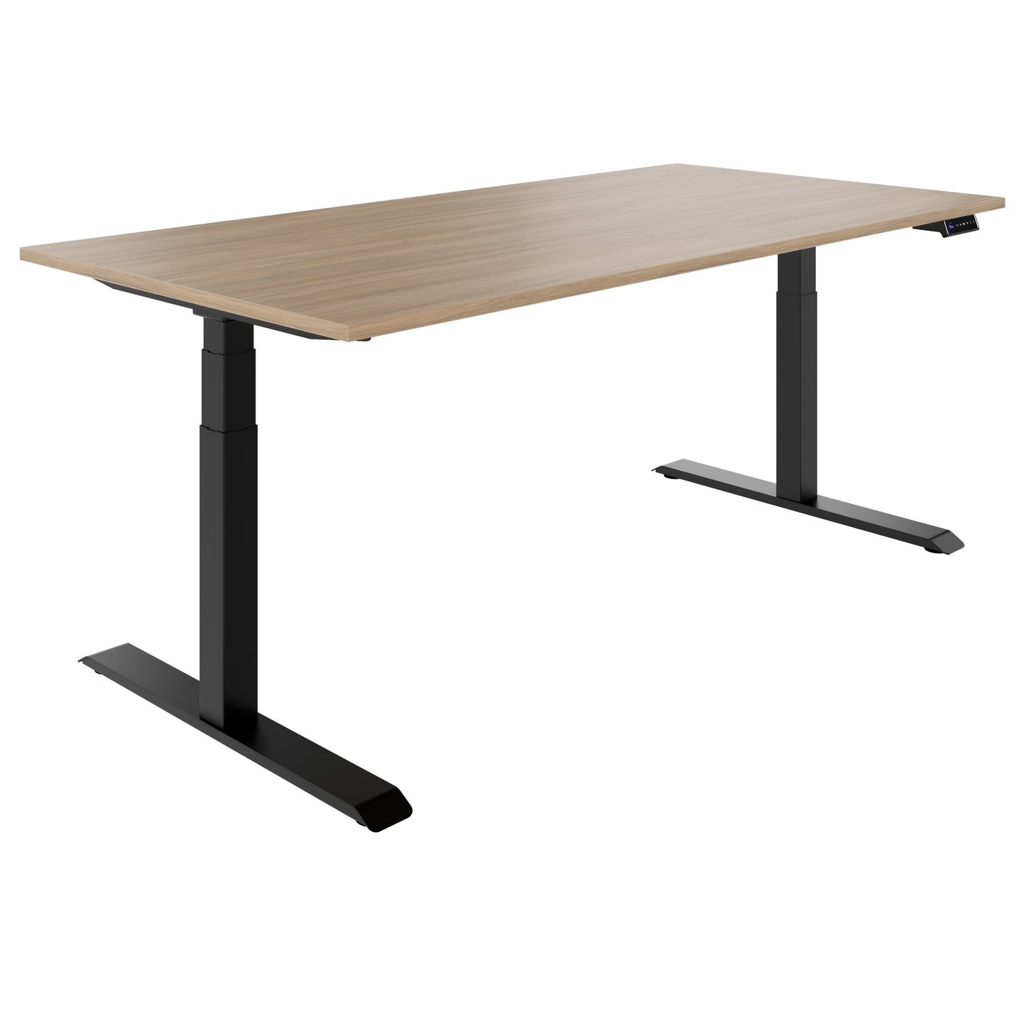 TELDRA Pro, 2-Motoren-Schreibtisch | 1200 - 2000 mm, elektrisch höhenverstellbar, Bernsteineiche