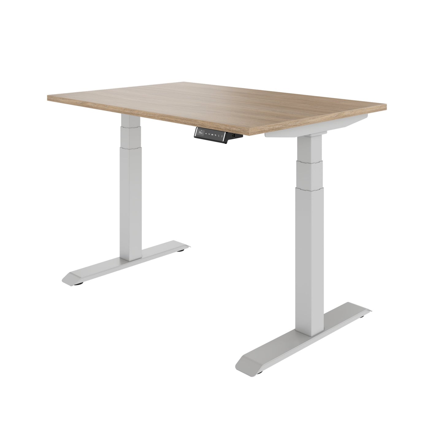 TELDRA Pro, 2-Motoren-Schreibtisch | 1200 - 2000 mm, elektrisch höhenverstellbar, Bernsteineiche
