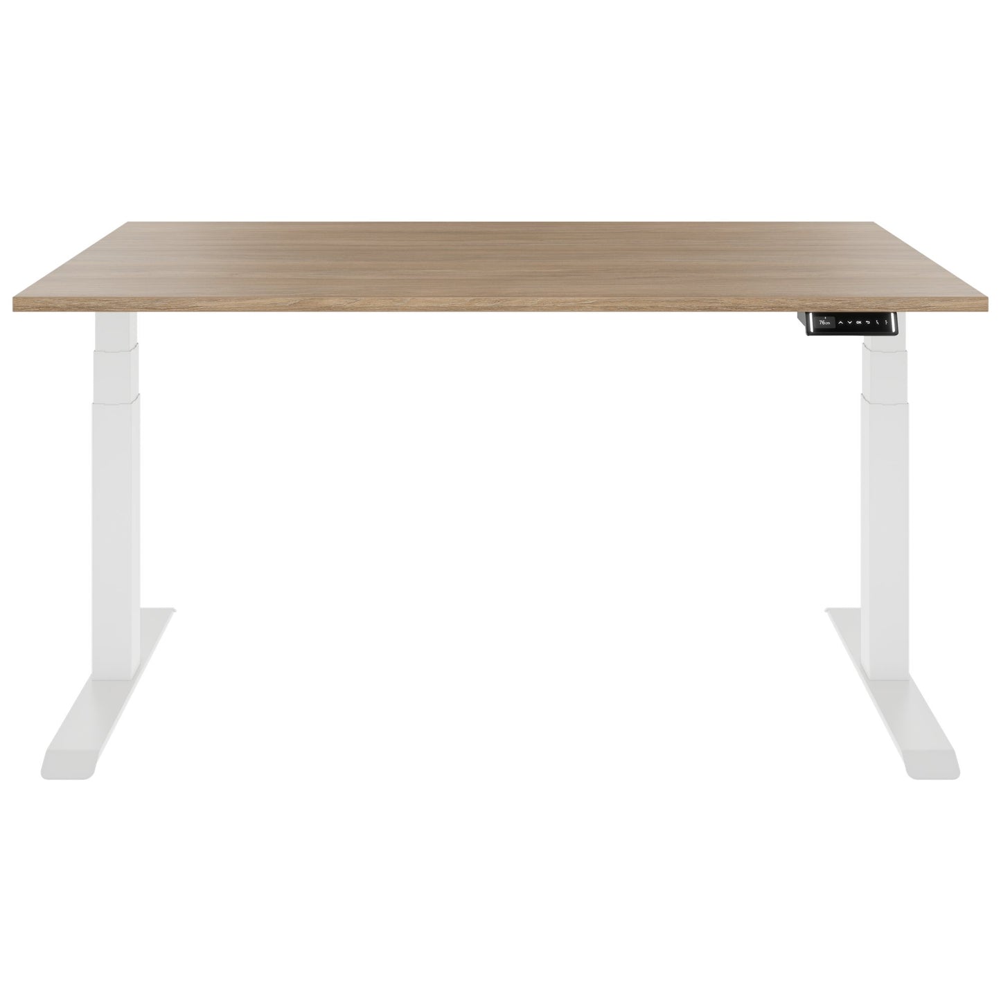 TELDRA Pro, Bureau à 2 moteurs | 1200 - 2000 mm, réglable à hauteur électrique, chêne ambre