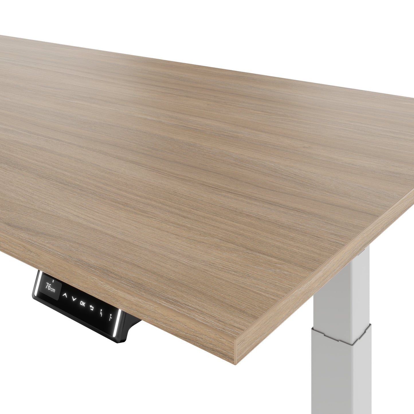 TELDRA Pro, 2-Motoren-Schreibtisch | 1200 - 2000 mm, elektrisch höhenverstellbar, Bernsteineiche