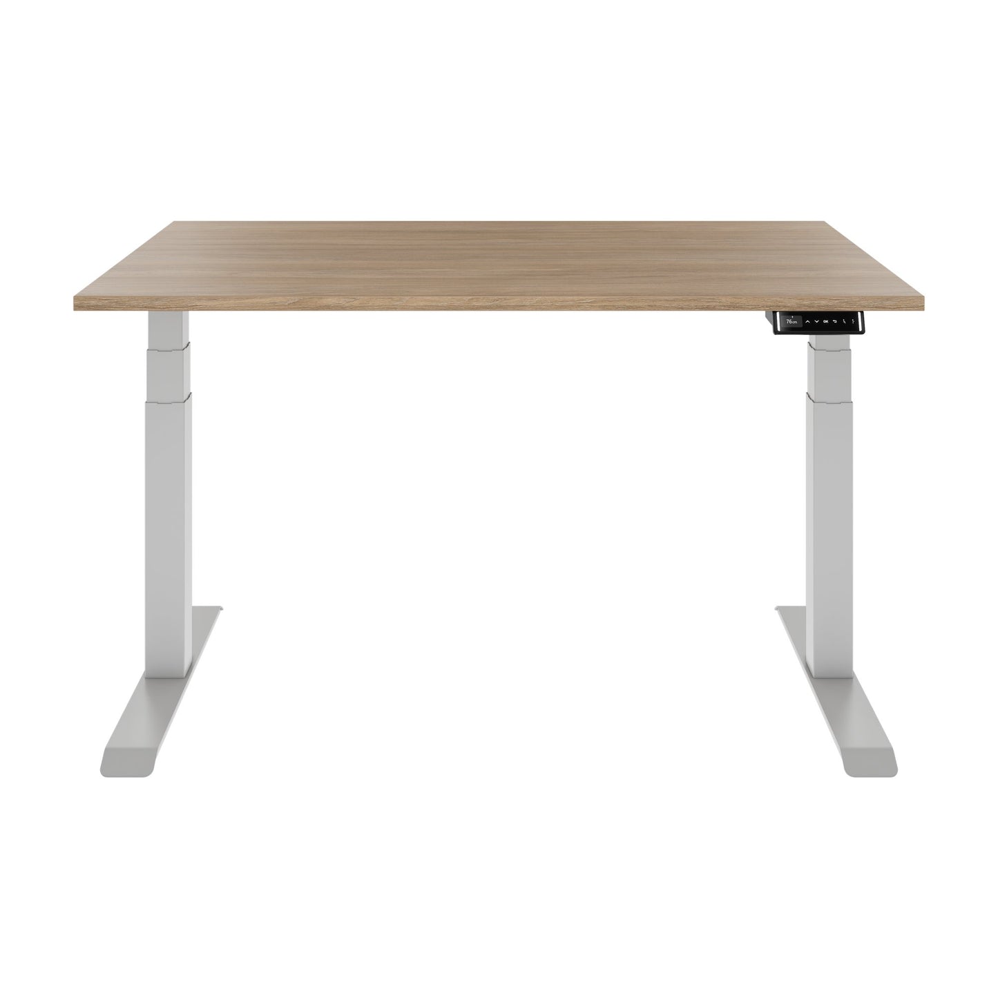 TELDRA Pro, Bureau à 2 moteurs | 1200 - 2000 mm, réglable à hauteur électrique, chêne ambre