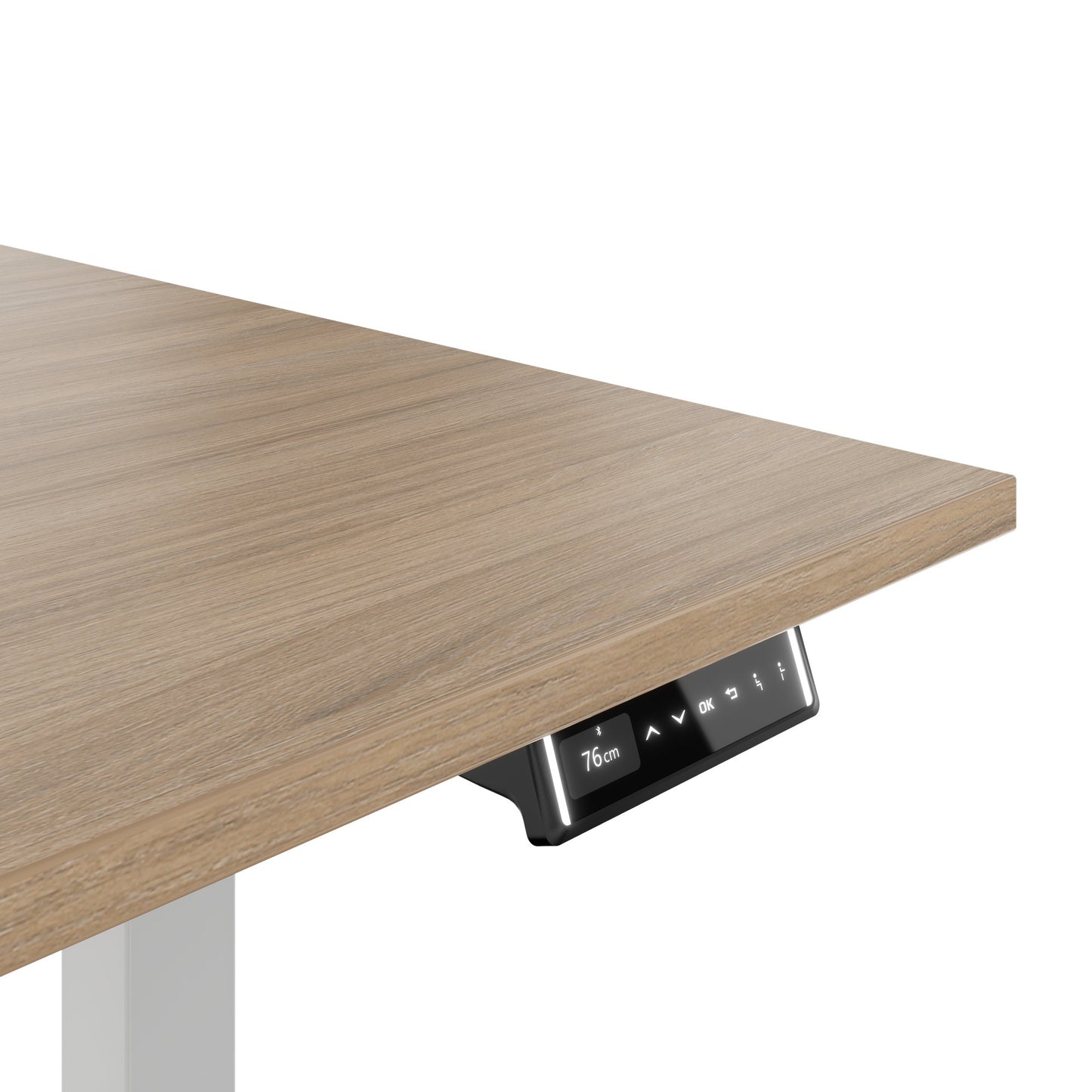 TELDRA Pro, Bureau à 2 moteurs | 1200 - 2000 mm, réglable à hauteur électrique, chêne ambre