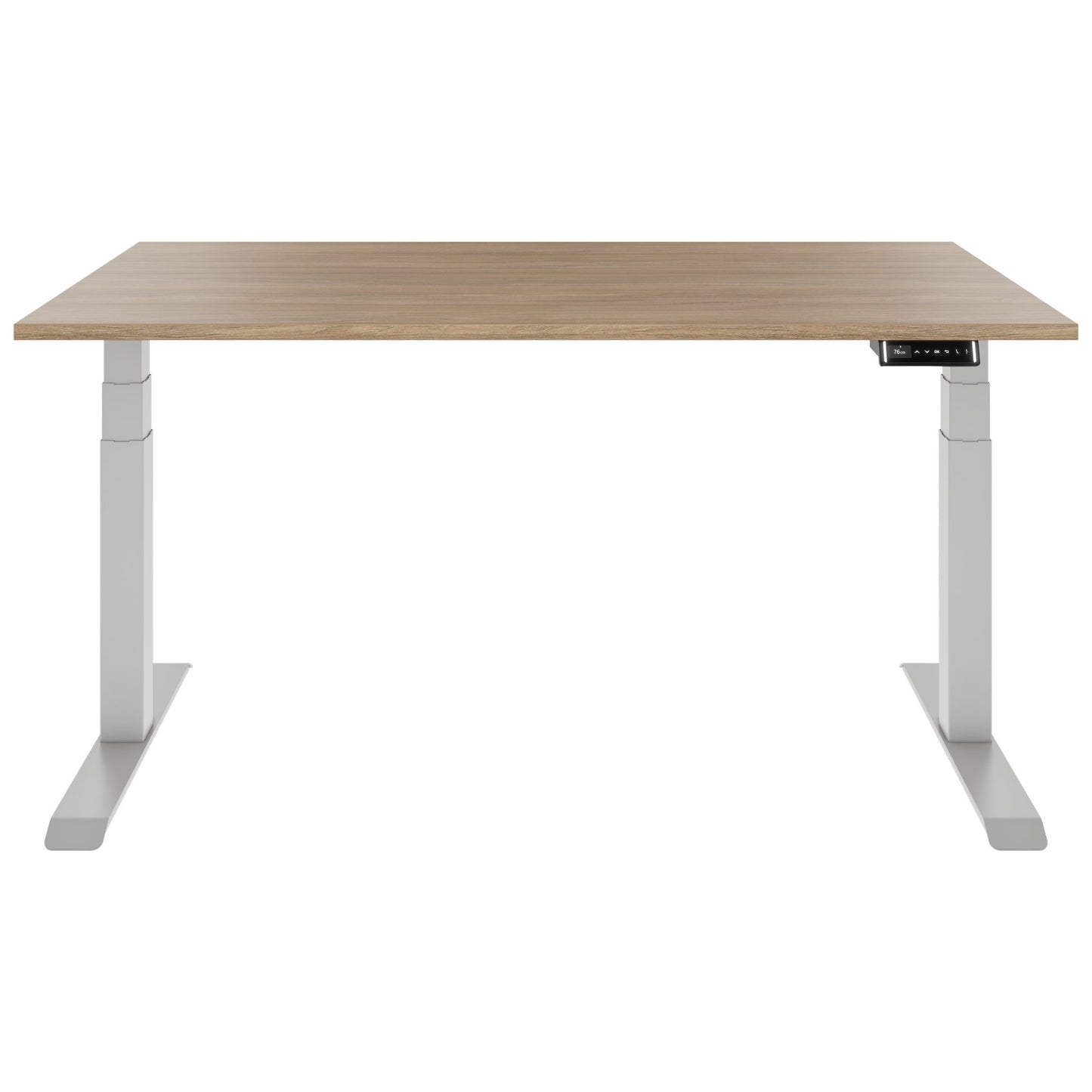 TELDRA Pro, 2-Motoren-Schreibtisch | 1200 - 2000 mm, elektrisch höhenverstellbar, Bernsteineiche