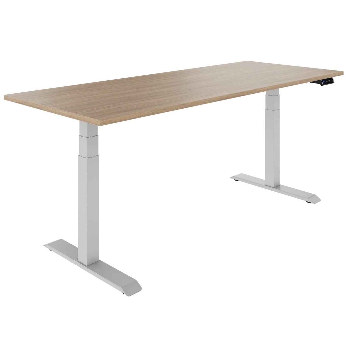TELDRA Pro, 2-Motoren-Schreibtisch | 1200 - 2000 mm, elektrisch höhenverstellbar, Bernsteineiche