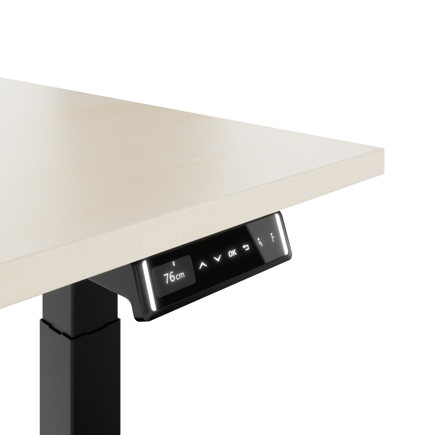 TELDRA Pro, Desk a 2 motori | 1600 - 1800 mm, regolabile in altezza elettricamente, acero