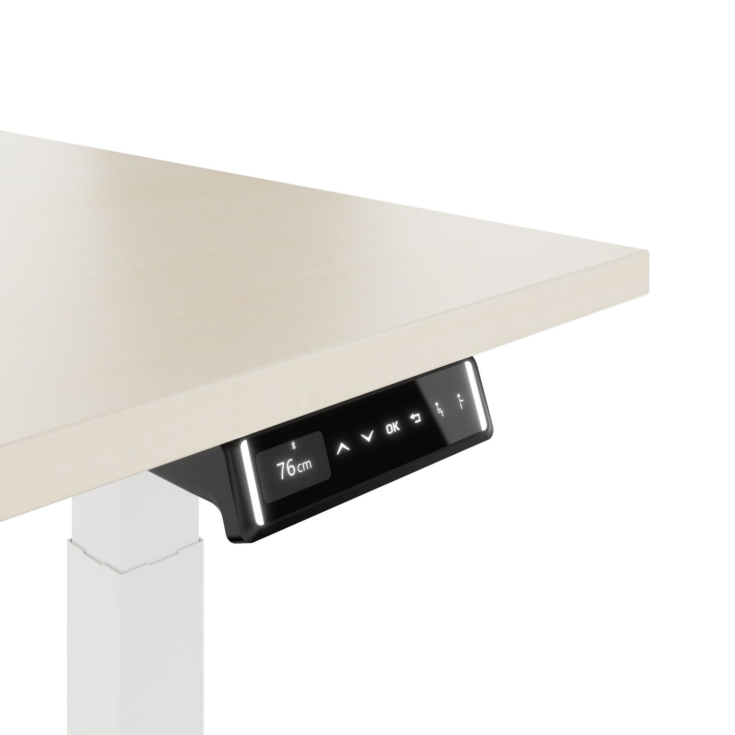 TELDRA Pro, Desk a 2 motori | 1600 - 1800 mm, regolabile in altezza elettricamente, acero