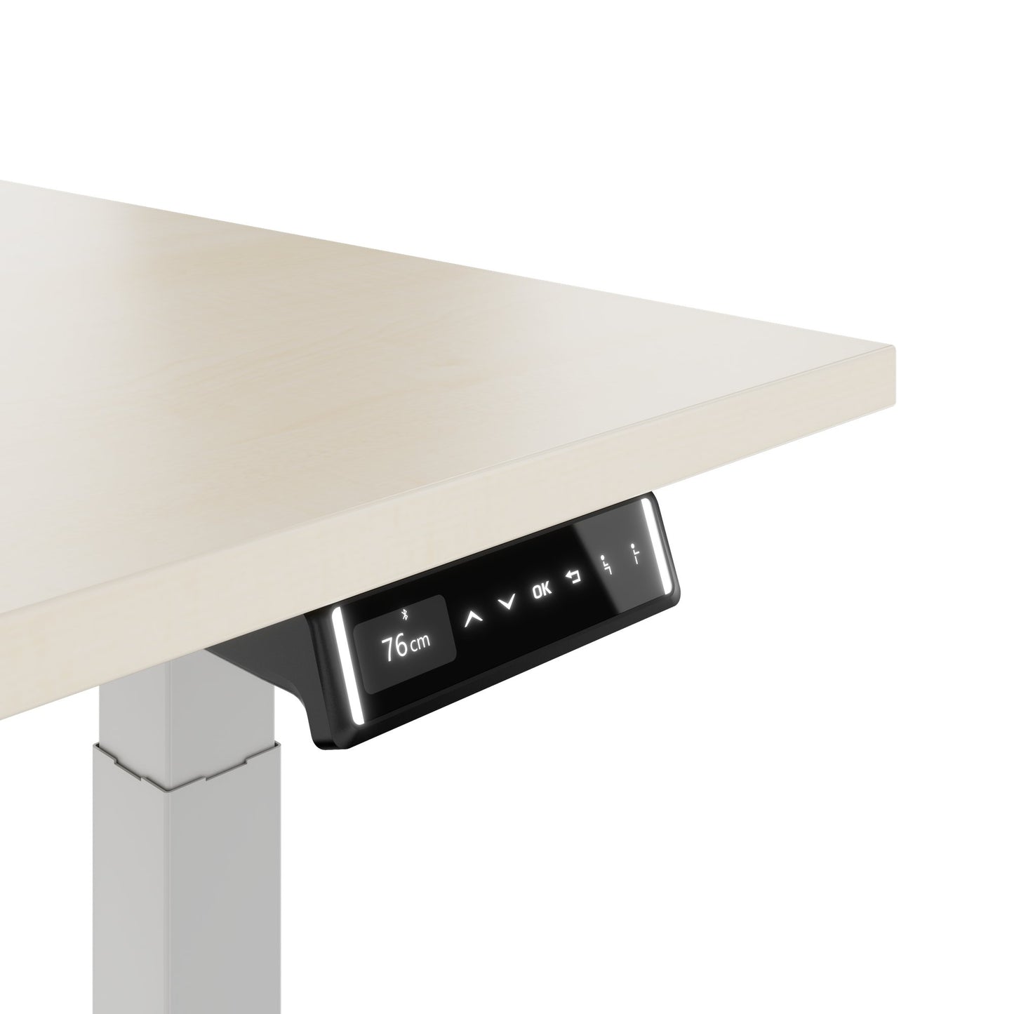 TELDRA Pro, Desk a 2 motori | 1600 - 1800 mm, regolabile in altezza elettricamente, acero