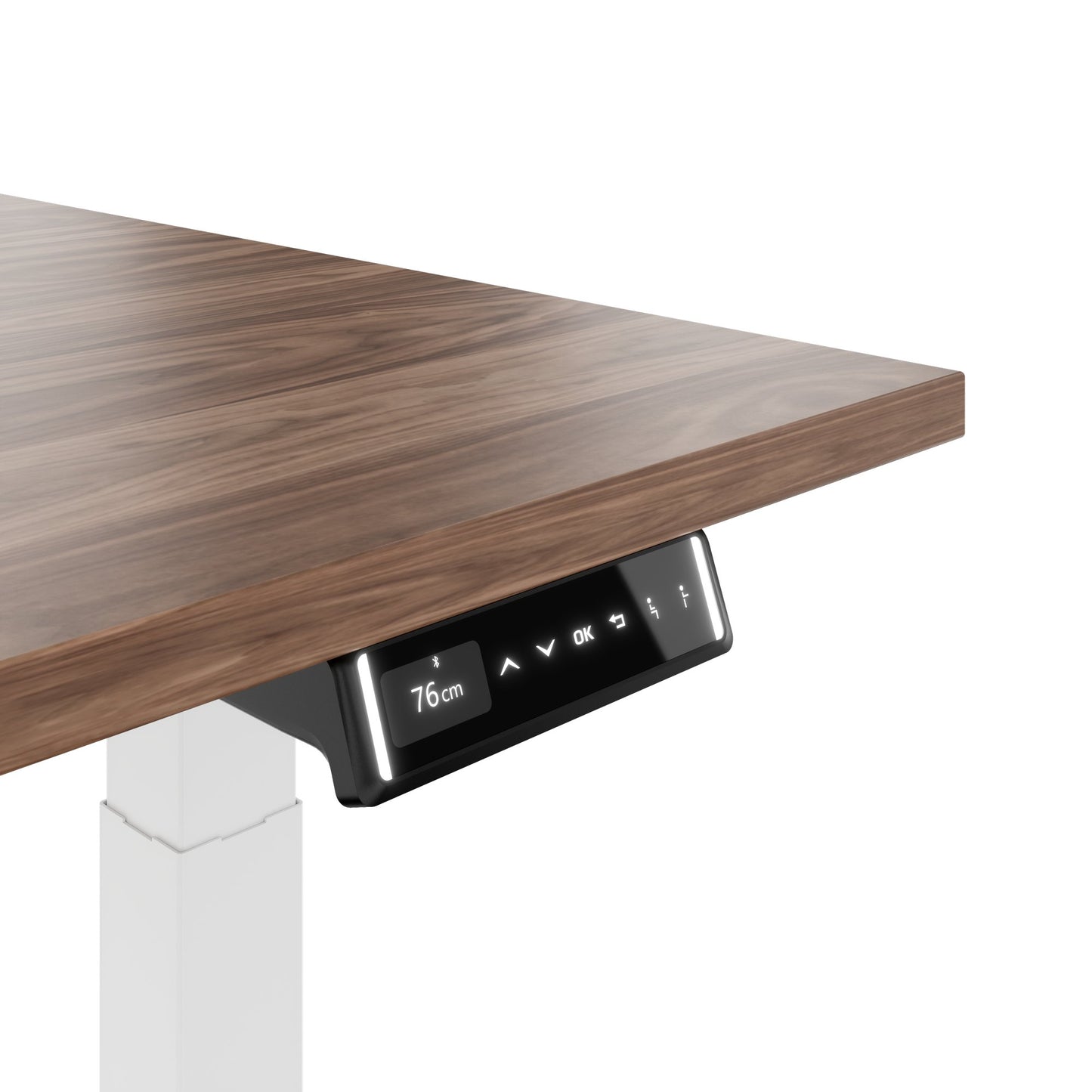 TELDRA Pro, Desk a 2 motori | 1600 - 2000 mm, regolabile in altezza elettricamente, vera fila di legno in legno
