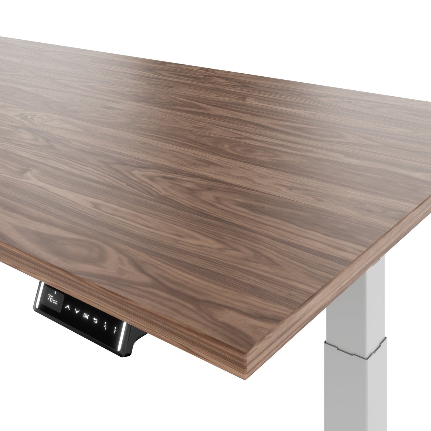 TELDRA Pro, Desk a 2 motori | 1600 - 2000 mm, regolabile in altezza elettricamente, vera fila di legno in legno