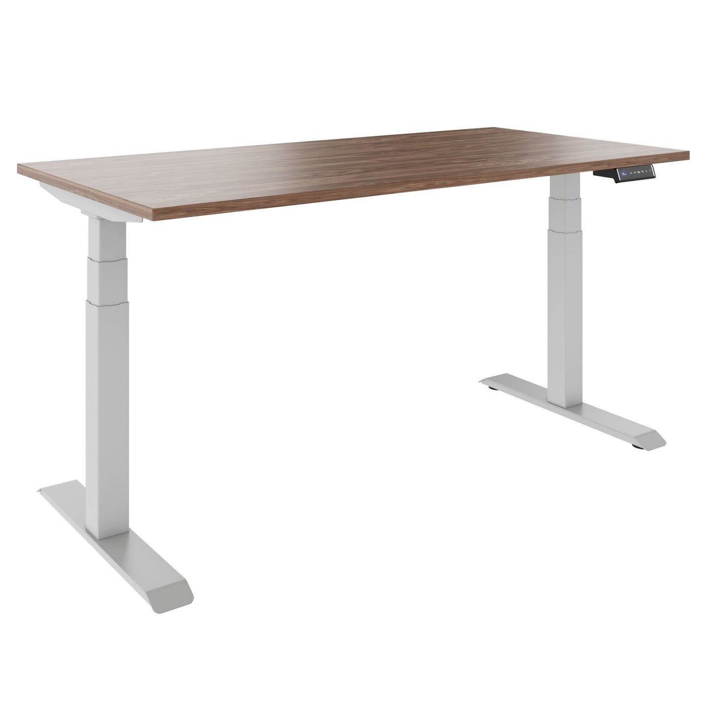 TELDRA Pro, Desk a 2 motori | 1600 - 2000 mm, regolabile in altezza elettricamente, vera fila di legno in legno