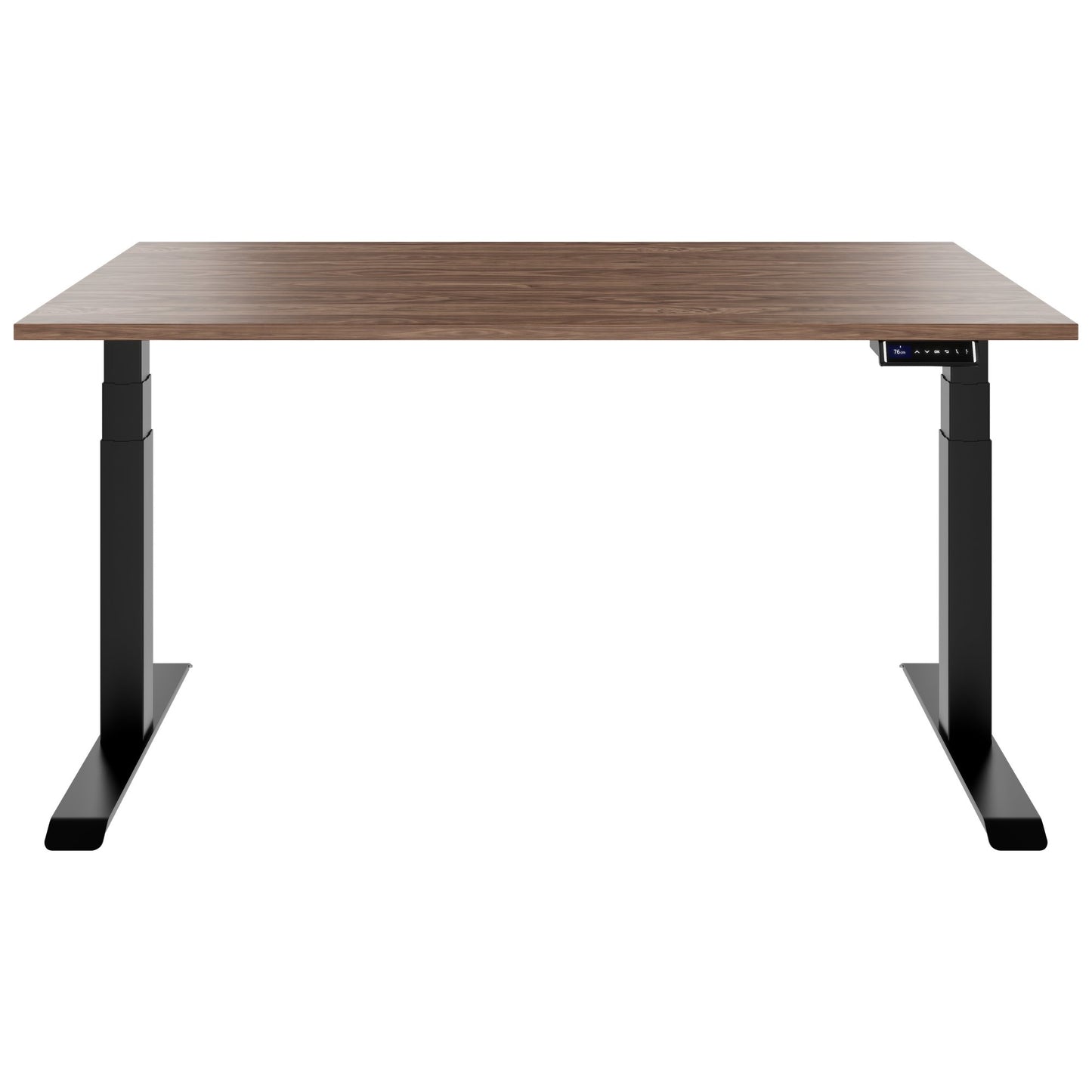 TELDRA Pro, Desk a 2 motori | 1600 - 2000 mm, regolabile in altezza elettricamente, vera fila di legno in legno