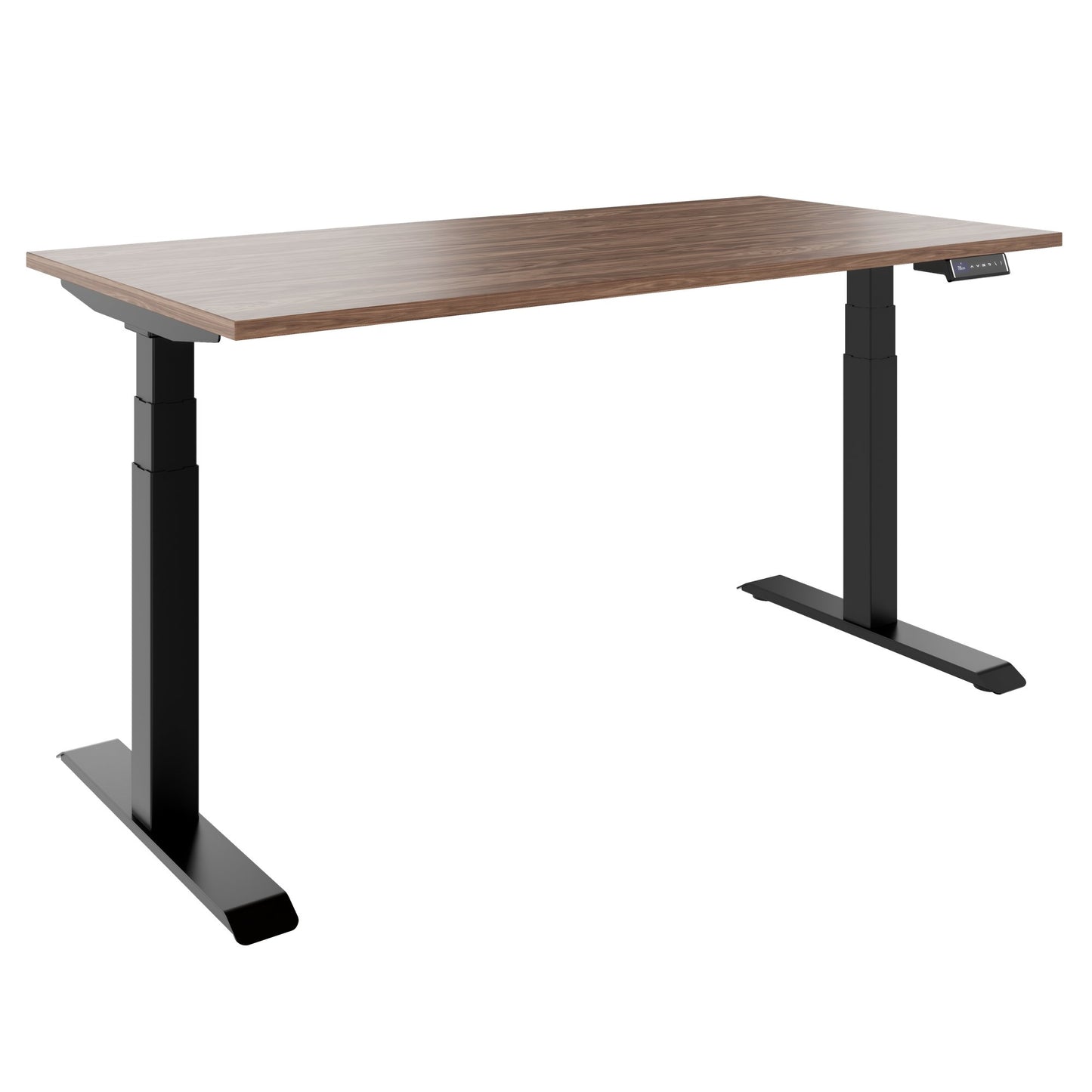 TELDRA Pro, Desk a 2 motori | 1600 - 2000 mm, regolabile in altezza elettricamente, vera fila di legno in legno