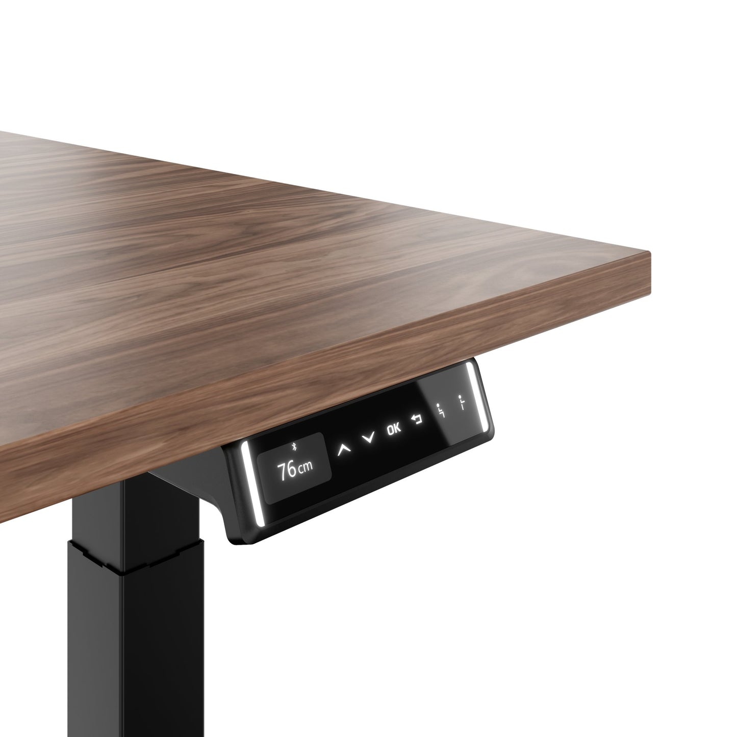TELDRA Pro, Desk a 2 motori | 1600 - 2000 mm, regolabile in altezza elettricamente, vera fila di legno in legno