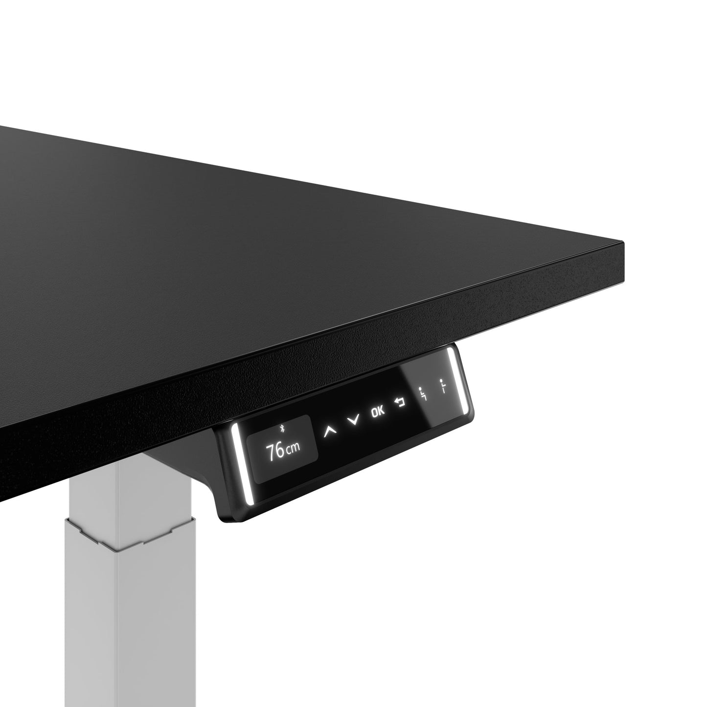 TELDRA Pro, Desk a 2 motori | 1600 - 2000 mm, regolabile altezza elettricamente, carbone Linoleum