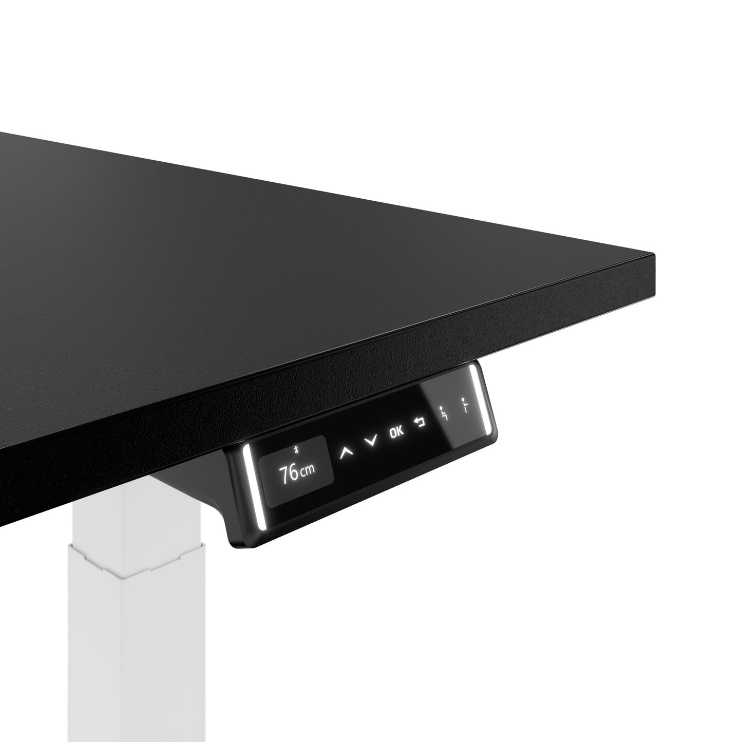 TELDRA Pro, Desk a 2 motori | 1600 - 2000 mm, regolabile altezza elettricamente, carbone Linoleum