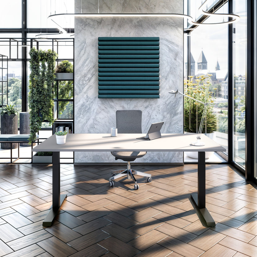 TELDRA Pro, Desk a 2 motori | 1600 - 2000 mm, regolabile altezza elettricamente, pioble linoleum
