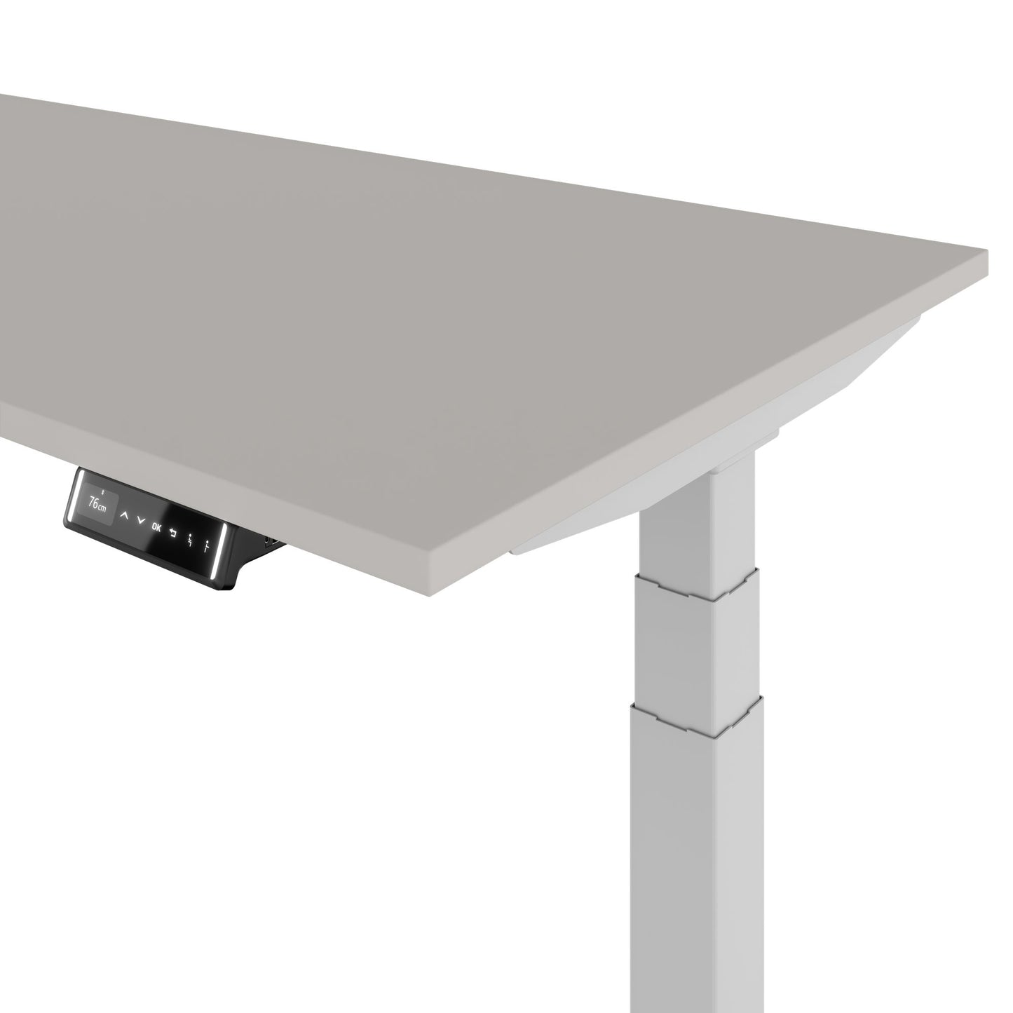 TELDRA Pro, 2-Motoren-Schreibtisch | 1600 - 2000 mm, elektrisch höhenverstellbar, Linoleum Pebble