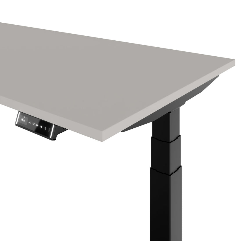 TELDRA Pro, 2-Motoren-Schreibtisch | 1600 - 2000 mm, elektrisch höhenverstellbar, Linoleum Pebble
