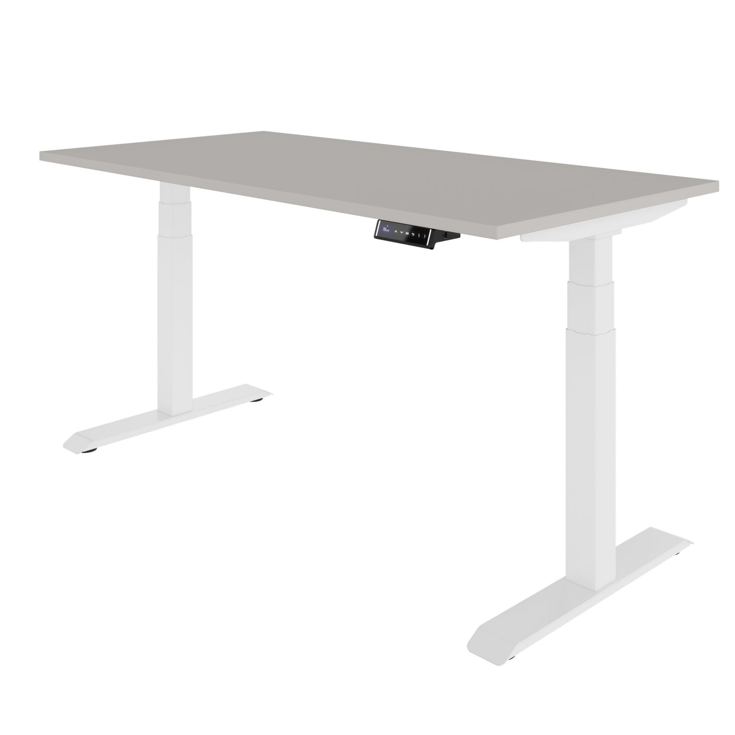 TELDRA Pro, 2-Motoren-Schreibtisch | 1600 - 2000 mm, elektrisch höhenverstellbar, Linoleum Pebble