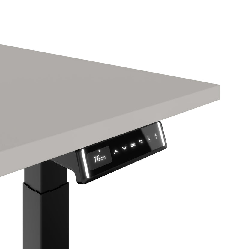 TELDRA Pro, 2-Motoren-Schreibtisch | 1600 - 2000 mm, elektrisch höhenverstellbar, Linoleum Pebble