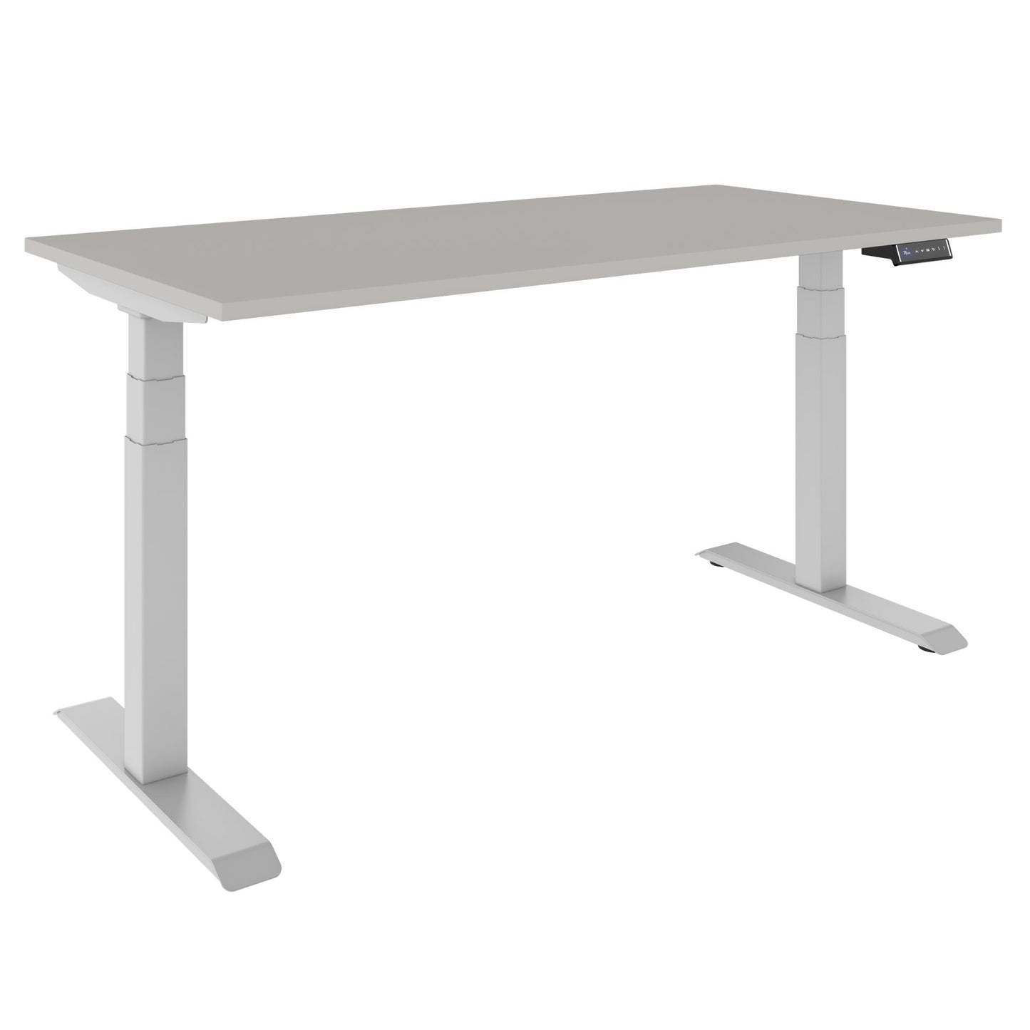 TELDRA Pro, 2-Motoren-Schreibtisch | 1600 - 2000 mm, elektrisch höhenverstellbar, Linoleum Pebble