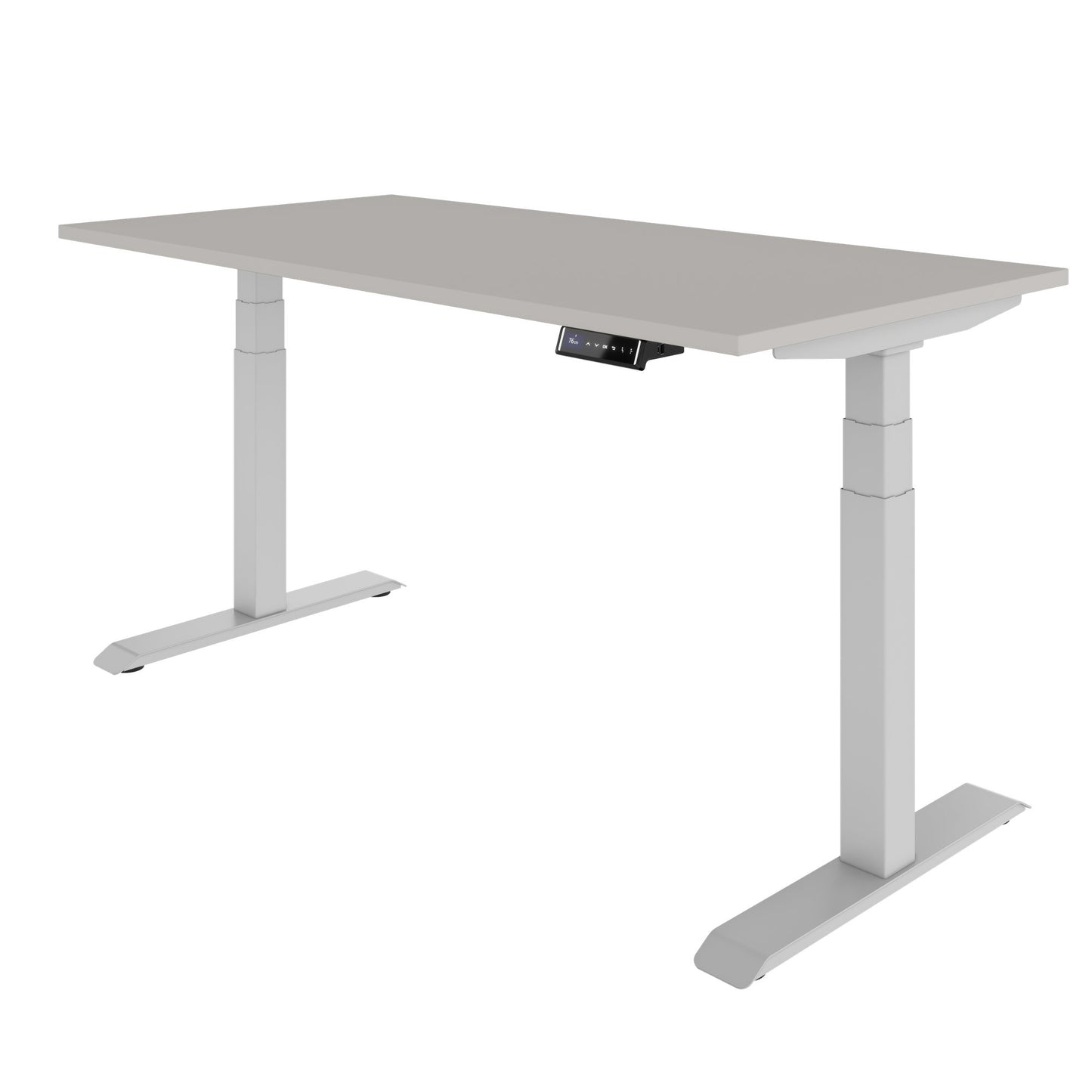 TELDRA Pro, 2-Motoren-Schreibtisch | 1600 - 2000 mm, elektrisch höhenverstellbar, Linoleum Pebble