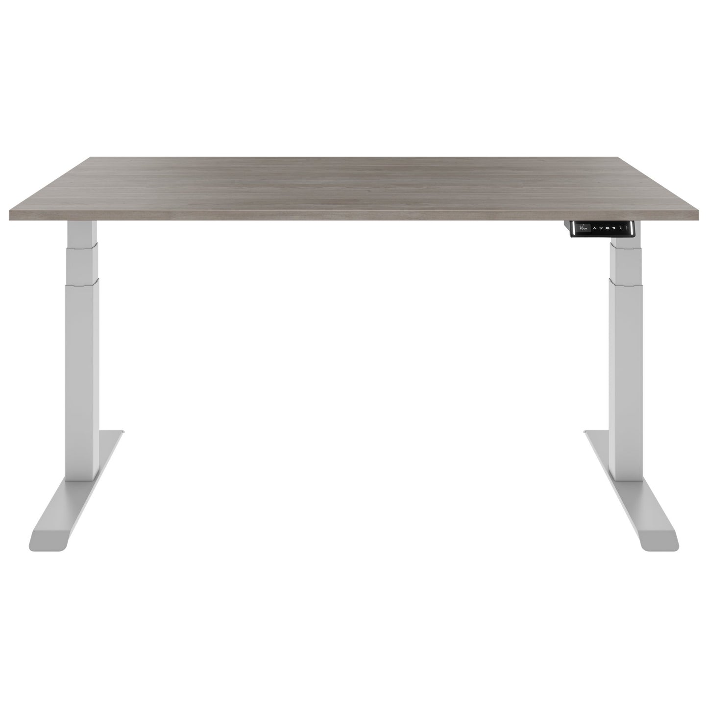 TELDRA Pro, Desk a 2 motori | 1600 - 1800 mm, regolabile in altezza elettricamente, grigio di quercia nordica
