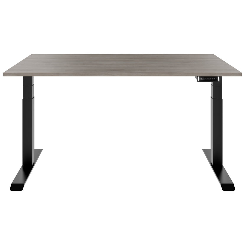TELDRA Pro, Desk a 2 motori | 1600 - 1800 mm, regolabile in altezza elettricamente, grigio di quercia nordica