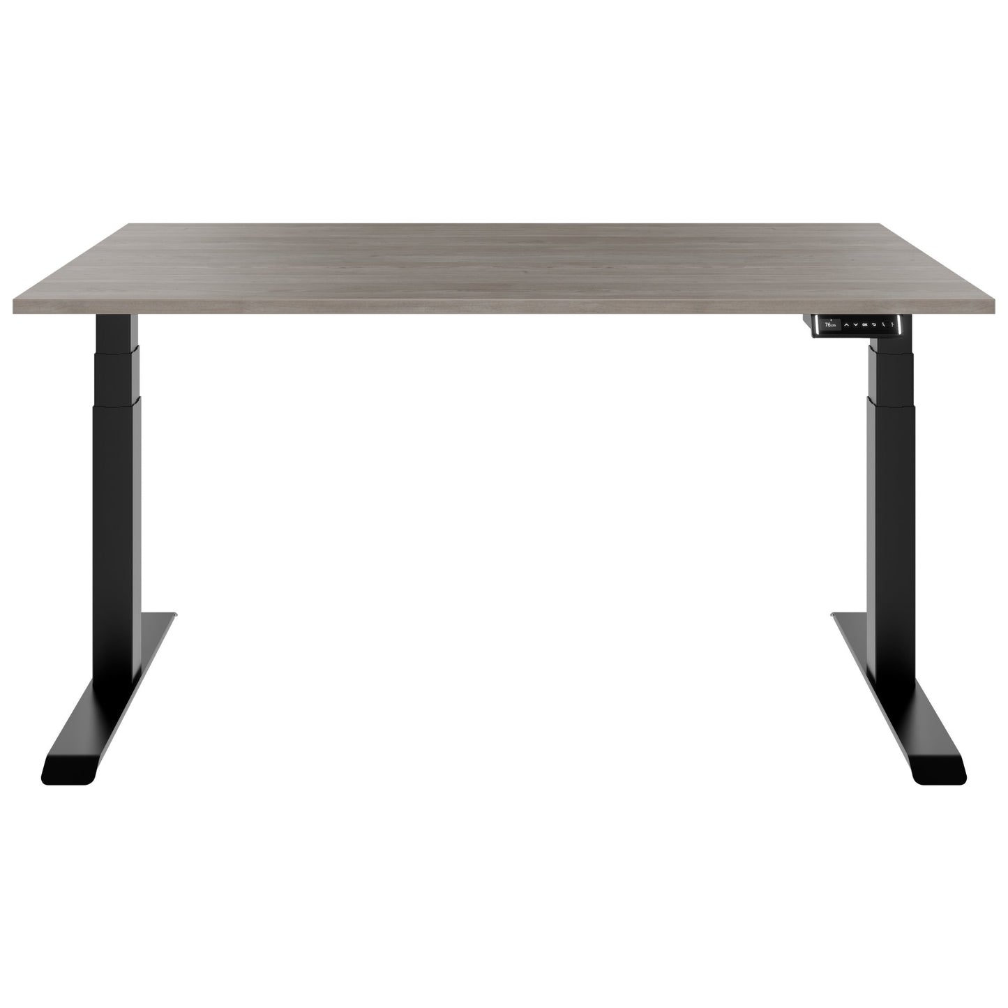 TELDRA Pro, Desk a 2 motori | 1600 - 1800 mm, regolabile in altezza elettricamente, grigio di quercia nordica