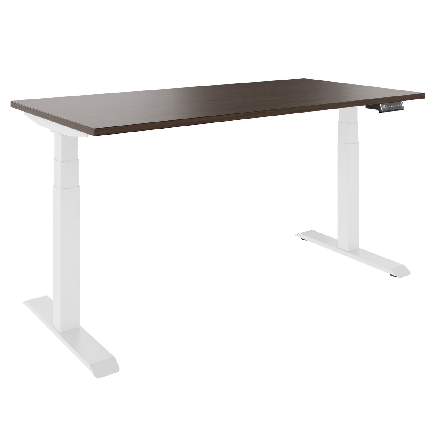 TELDRA Pro, Desk a 2 motori | 1600 - 1800 mm, regolabile elettricamente altezza, noce