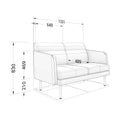 ARCIPELAGO Sofa | 2-Sitzer, Bezugsstoffe BERTA / SYNERGY - 5 Thumbnail Image