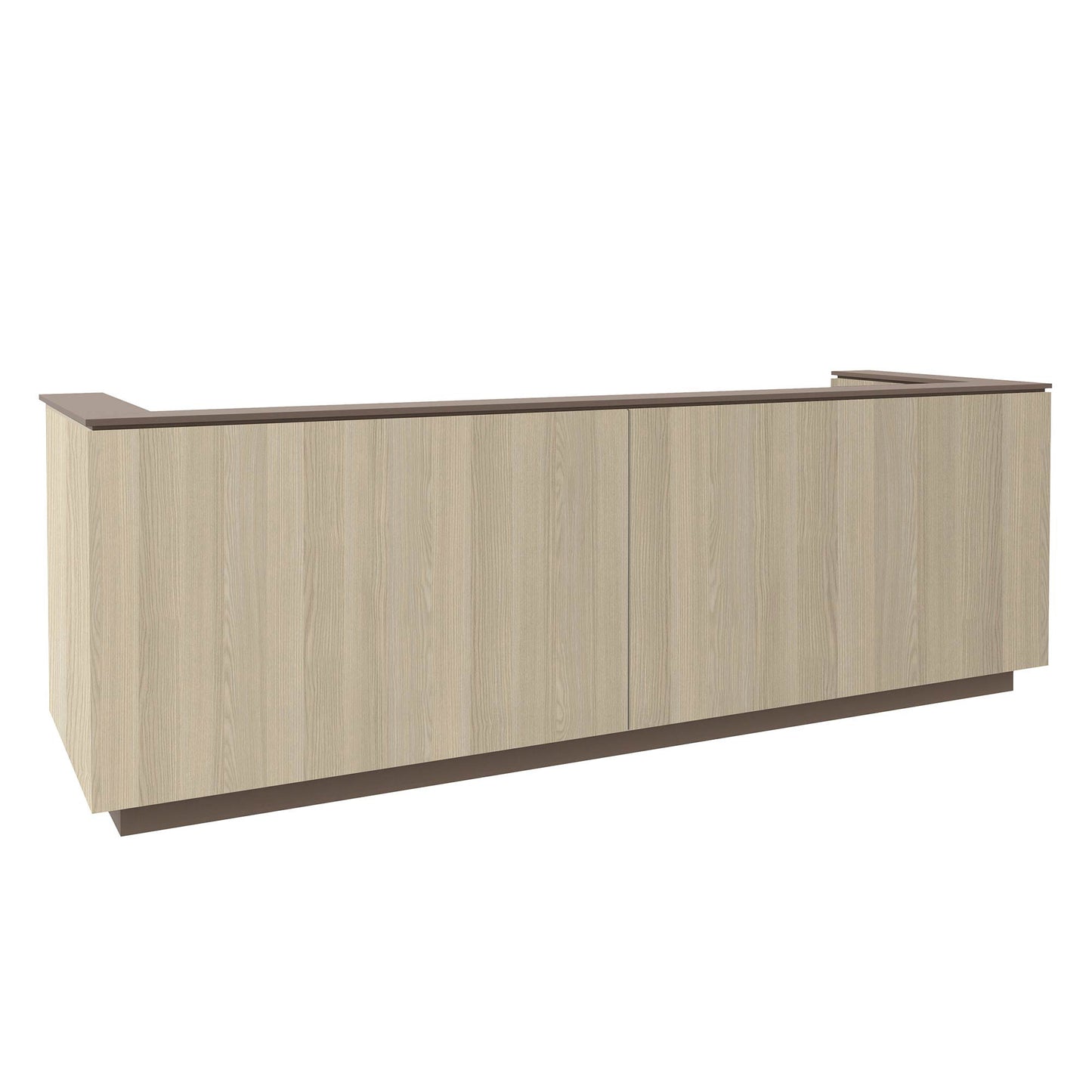ICE reception desk | 3214 x 1022 mm, sand ash