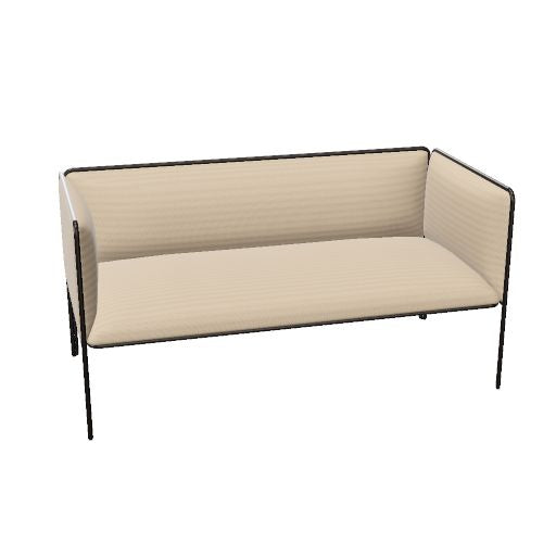 MITEA Sofa | 4-Fuß-Gestell, feste Armlehnen, 2- oder 3-Sitzer
