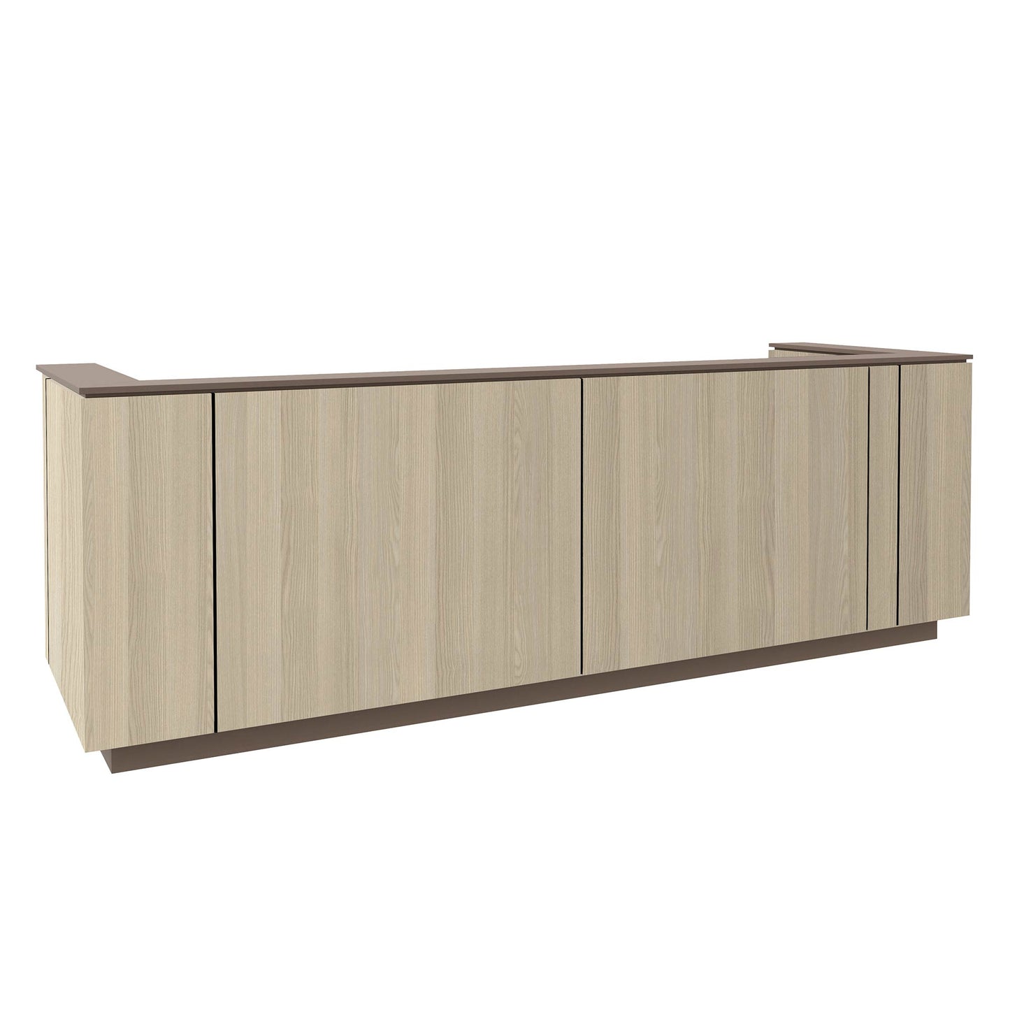 ICE reception desk | 3214 x 1022 mm, sand ash
