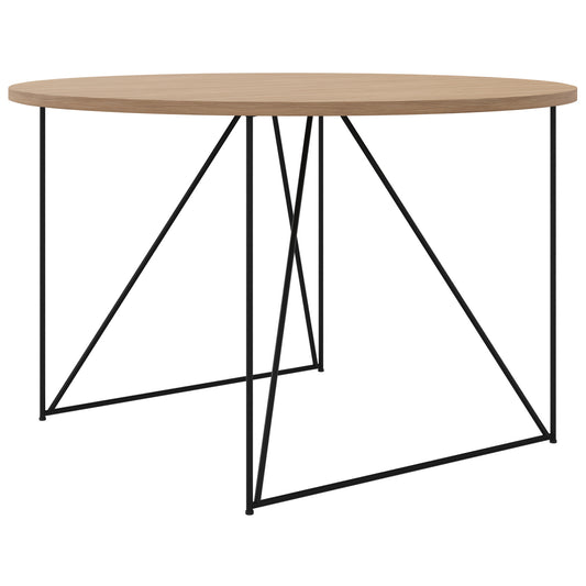 AIR meeting table | Round, Ø 1200 mm (4 people), amber oak