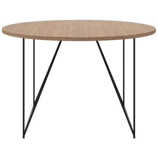 AIR meeting table | Round, Ø 1200 mm (4 people), amber oak