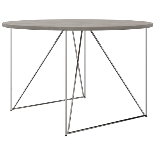 AIR meeting table | Round, Ø 1200 mm (4 people), gray northern oak