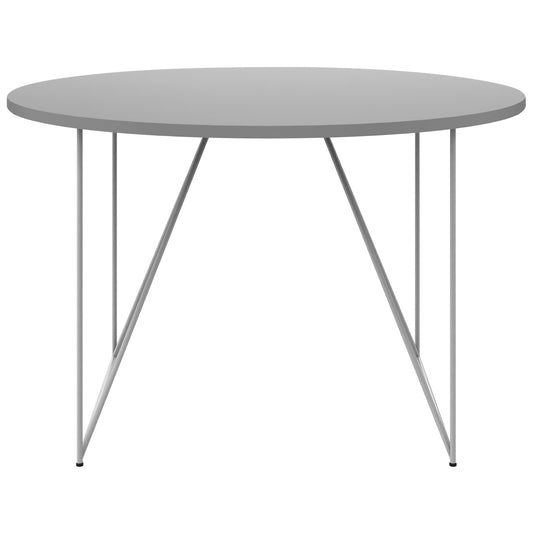 AIR meeting table | Round, Ø 1200 mm (4 people), pearl gray