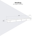 AIR EXECUTIVE Wandregal | 2200 x 150 mm, Echtholzfurnier - 13 Thumbnail Image