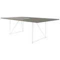 AIR Tavolo da conferenza | Elettrificato, 2200 x 1300 mm, grigio cubanite - 2 Thumbnail Image